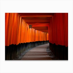 Orange Tori Tori Gates Canvas Print