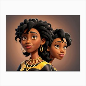 Two African Women Canvas Print