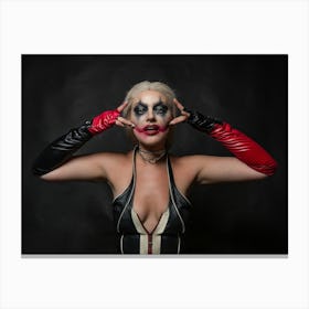 Harley Quinn Lady Gaga Canvas Print