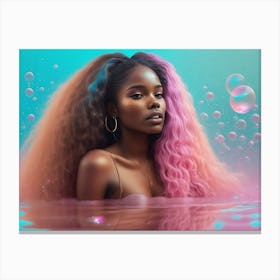 Girl of Water Canvas Print