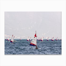 Laser Sailing Regatta Canvas Print