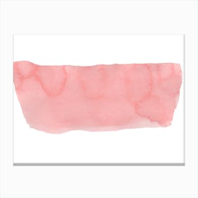 Minimal Pink Abstract 01 Brushstroke Canvas Print