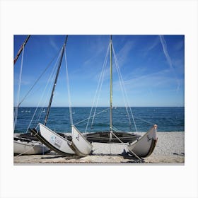 Catamaran On The beach Canvas Print