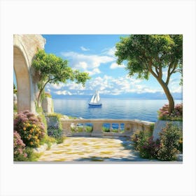 Beautiful Sea View 3 Canvas Print