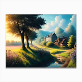 Sunset In The Countryside 25 Canvas Print