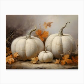 Still Life Halloween Pumkin Canvas Print