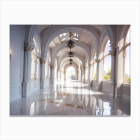 Hallway - Hallway Stock Videos & Royalty-Free Footage Canvas Print