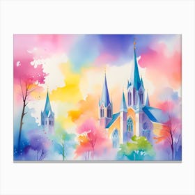 Church Painting Canvas Print