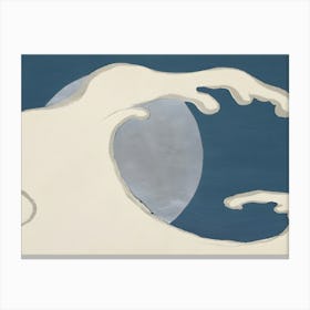 Wave In The Moonlight Canvas Print