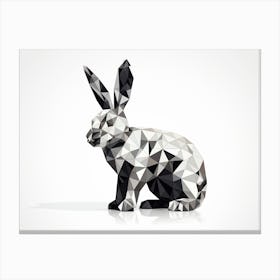 Low Poly Rabbit Canvas Print
