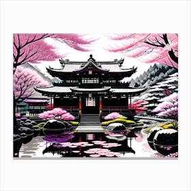 Sakura Painting Canvas Print