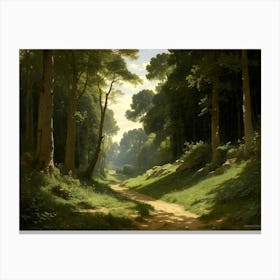 Path Through The Woods Canvas Print