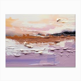 abstract painting in lilac Canvas Print