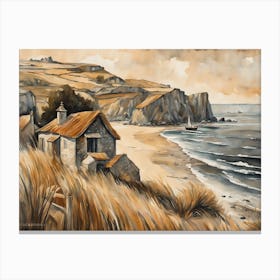 European Coastal Painting (163) Canvas Print
