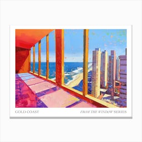 Gold Coast From The Window Series Poster Painting 1 Canvas Print
