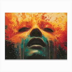 Splatter Painting Canvas Print