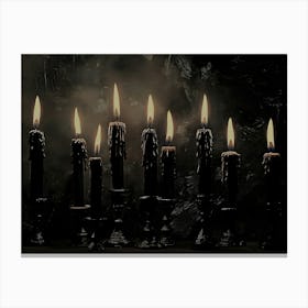 Candles In The Dark 1 Canvas Print