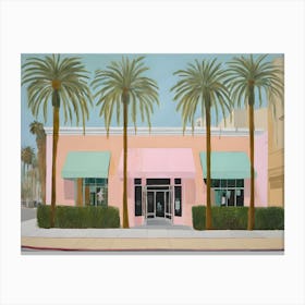 Los Angeles Abstract Beverly Hills Painting Canvas Print