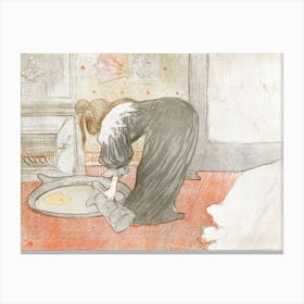 Femme Au Tub (1896) 1, Henri de Toulouse-Lautrec Canvas Print