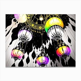 Islamic Lanterns 3 Canvas Print