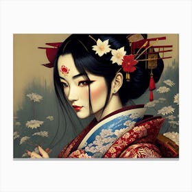 Geisha 25 Canvas Print