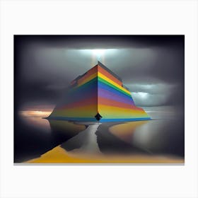 Rainbow Pyramid Canvas Print