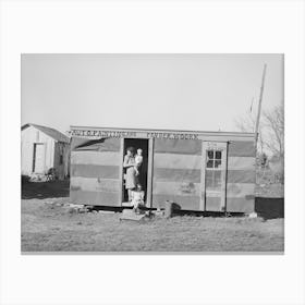 Exterior Of House Of Workman Family, Corpus Christi, Texas By Russell Lee Canvas Print