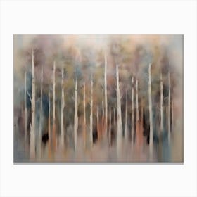 'Aspen Trees' Abstract Forest Canvas Print