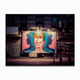 David Bowie, New York Street Art Canvas Print