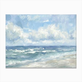 Beach Painting 2 Canvas Print