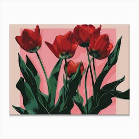 Red Tulips 10 Canvas Print