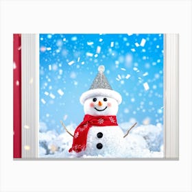 Snowman Canvas Print