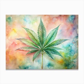 Marijuana Leaf Canvas Print