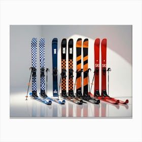 Skis sports Canvas Print