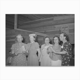 Ladies Quintette At Community Sing, Pie Town, New Mexico By Russell Lee Canvas Print
