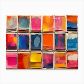 RetroRiso Revival: Embracing Analog Charm in Modern Design:Mixed Media Collage Canvas Print