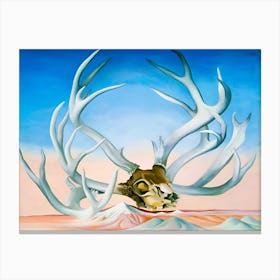 Georgia OKeeffe - Deers Skull with Pedernal Canvas Print