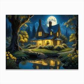 Lunar Fantasy House 5 Canvas Print
