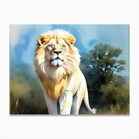 Lion Painting 107 Canvas Print