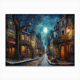 Night In Paris 1 Canvas Print