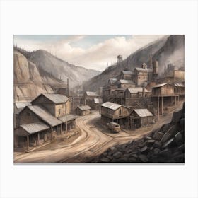 The Town Of The Coal Mine Canvas Print