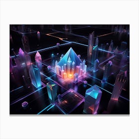 Futuristic City 72 Canvas Print