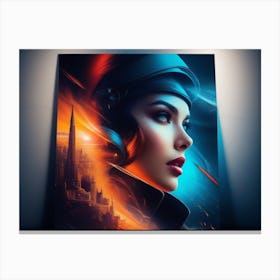 Futuristic Woman Canvas Print