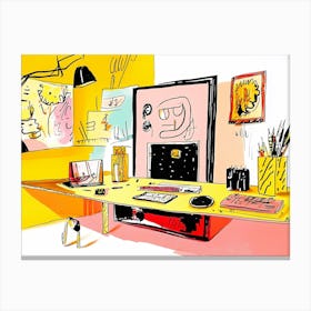 Home Office 5 Canvas Print