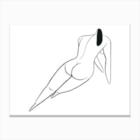 Reclining Nude Canvas Print