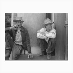 Untitled Photo, Possibly Related To Men On The Street Of Silver City, New Mexico By Russell Lee Canvas Print