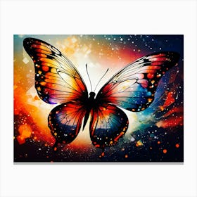 Butterfly In Space 1 Canvas Print