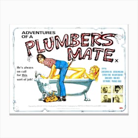 Plumbers Mate, Sexy Movie Poster Canvas Print