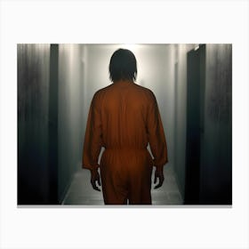 Prisoner Walking Down A Corridor Canvas Print