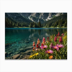 Lake In The Mountains 8 Canvas Print